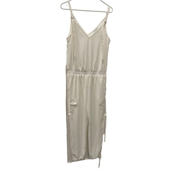 Amanda Uprichard Josietta Sleeveless Jumpsuit in Ivory.Size M - Picture 6 of 16